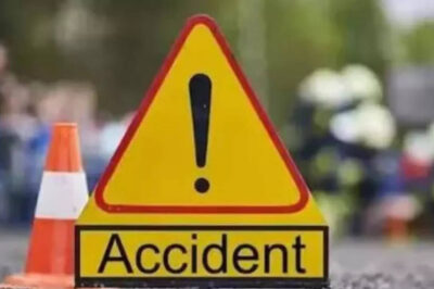 Accident news तेज रफ्तार पिकअप वाहन फलों के ठेले में घुसा, बुजुर्ग फल विक्रेता की मौत