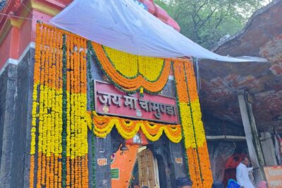 शारदीय नवरात्रि उत्सव नजदीक और माता टेकरी पर शुरू नहीं हुए काम- कांग्रेस