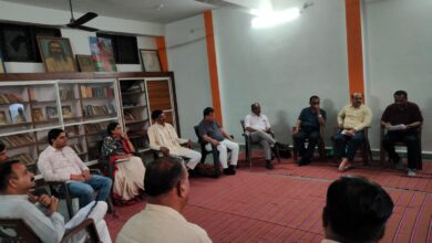 Members present in Seva Bharati Dewas district committee meeting during formation