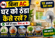 बिना AC घर को ठंडा रखने के देसी उपाय दिखाता हुआ चित्र