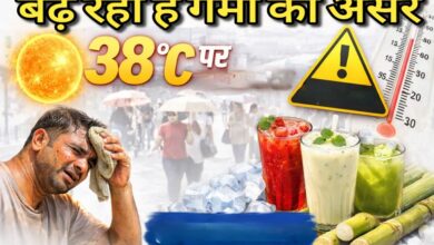 देवास में भीषण गर्मी, 38 डिग्री तापमान के बीच लू का अलर्ट और ठंडे पेयों से राहत लेते लोग