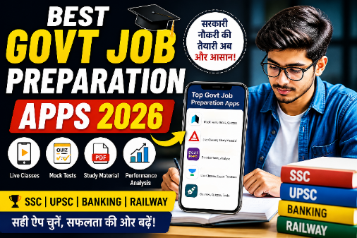best govt job preparation apps India for SSC UPSC exams