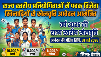 खेलवृत्ति 2025 के लिए आवेदन और पुरस्कार राशि की जानकारी