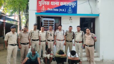 कमलापुर रेंज में वन अमले पर हमला करने वाले आरोपी पुलिस की गिरफ्त में।