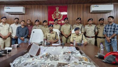 मध्यप्रदेश पुलिस की अवैध हथियारों पर कार्रवाई