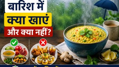 मानसून में स्वस्थ भोजन की थाली