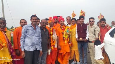 धर्मेंद्रसिंह राजपूत द्वारा बोल बम कावड़ यात्रा का स्वागत