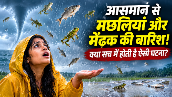 आसमान से मछलियां और मेंढक गिरने की रहस्यमयी प्राकृतिक घटना