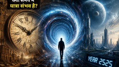 घड़ी, अंतरिक्ष और समय सुरंग का प्रतीकात्मक दृश्य